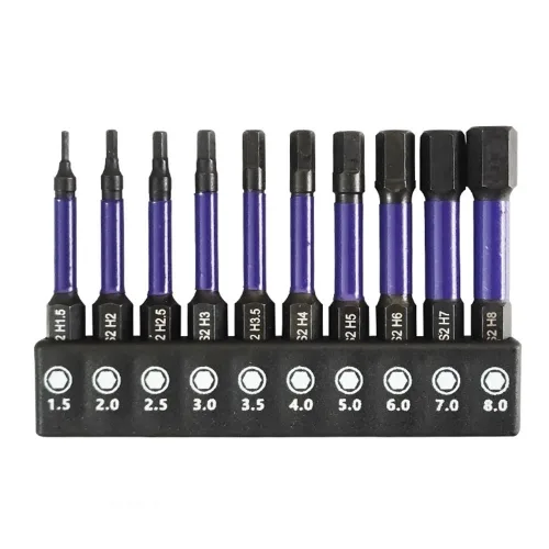 육각렌치비트 세트 전동 드릴 드라이버 비트 1.5-8mm 1/4인치, 1개