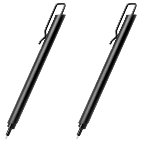 카코 퓨어 클립 젤펜 0.5mm, 블랙, 2개