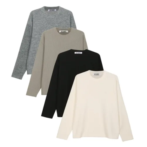 모로엠 [모로엠] 멘즈 베이직 디자인 데일리 니트 티셔츠 5C-TSW-Q048