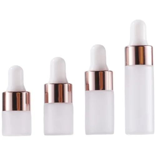 모든유통 미니 불투명 샘플 스포이드 향수 공병 아로마 유리 용기 1ml,2ml,3ml,5ml, 1개, 5ml