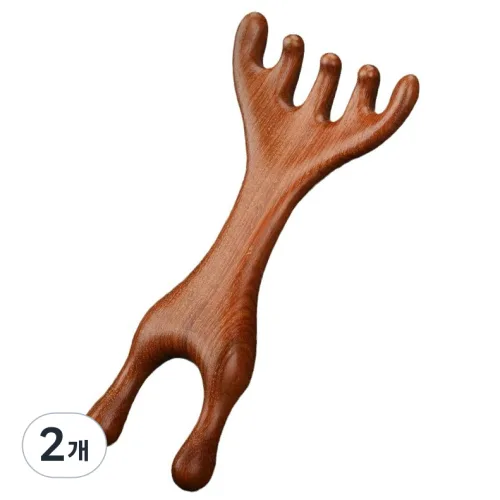 괄루미 양면 멀티 두피 괄사 마사지기, 2개, 단일색상
