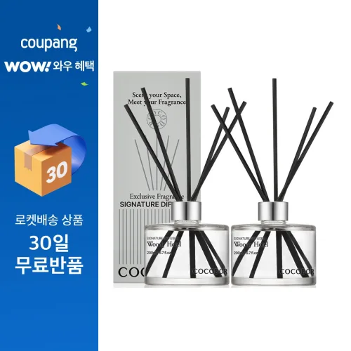 코코도르 시그니처 디퓨저, 우디호텔, 200ml, 2개