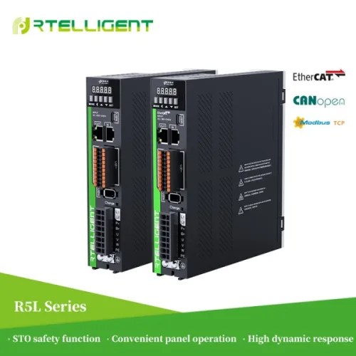 전원 Rtelligent 5세대 AC 서보 드라이브 50W-2KW EtherCAT/RS485/펄스 제어 모드 지원
