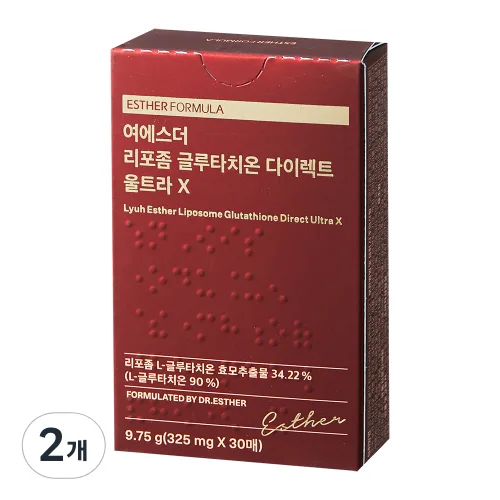 에스더포뮬러 여에스더 리포좀 글루타치온 다이렉트 울트라 X, 9.75g, 2개