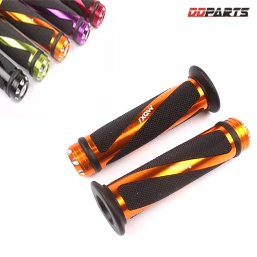 LJ 22mm 오토바이 튜닝 핸들그립 손잡이 빗살 크롬형 모델 DDPARTS 디디파츠, 1세트, 골드