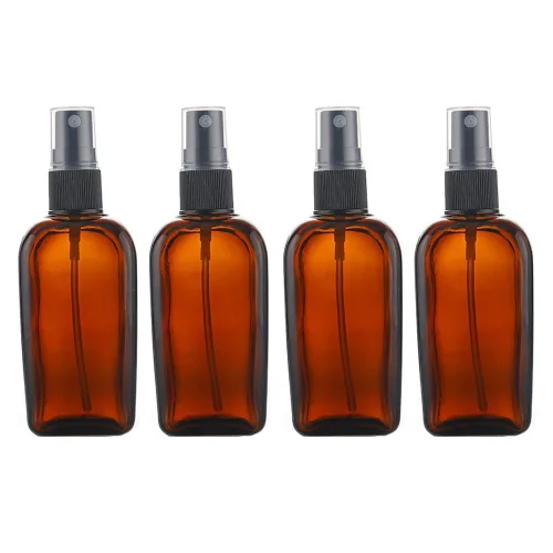 선동상사 차광 유리 스프레이 용기 100ml, 4개, 브라운