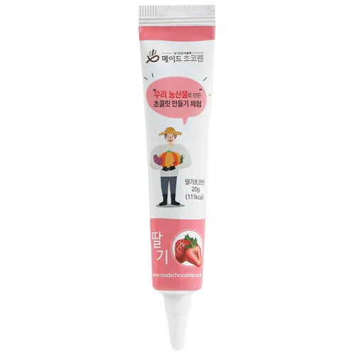 메이드초콜릿 우리농산물 초코펜 딸기 20g 단품, 1개, 20g