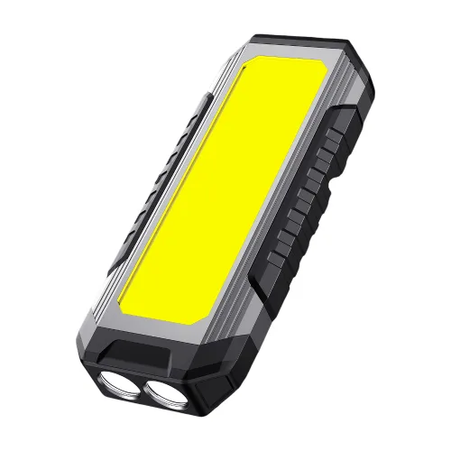 중기나라 LED 충전식 캠핑랜턴 자석 걸이 작업등 S586, 블랙, 1개