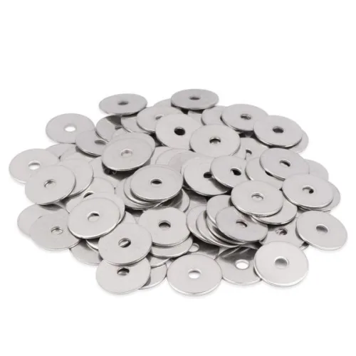 100PCS 8 x 34인치 펜더 와셔 188304 스테인리스 스틸 플랫 316인치 ID OD 두께 0.045인치