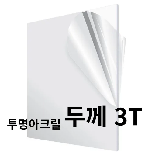 니즈앤니즈 아크릴판 재단 3T 투명 40cm, 40 x 60cm 투명3t, 1개