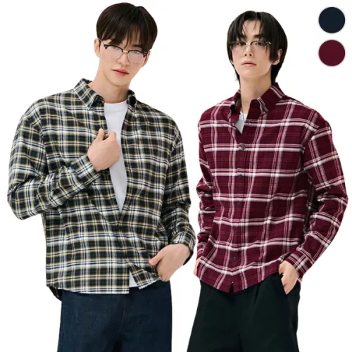 [체이스컬트] (본사직영)HERITAGE 플란넬 체크 SHIRT2Color