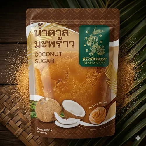 태국 코코넛 슈가 설탕 팜슈가 Coconut Sugar 박스제품, 500g, 1개