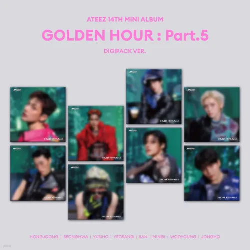 에이티즈 ATEEZ 미니 14집 GOLDEN HOUR Part.5 디지팩 멤버 선택, 1, ATEEZ 홍중 Ver.