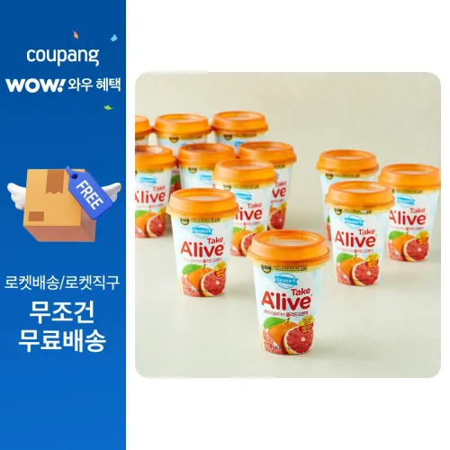 덴마크 테이크 얼라이브 블러드오렌지 주스, 12개, 250ml
