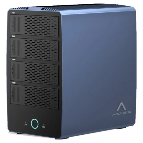 아카시스 RAID 6베이 HDD 4Bay M.2 NVMe 2Bay 40Gbps DAS 외장하드 케이스, 1개, H006 Hybrid