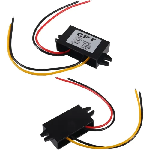 DC12V에서 5V 변환 3A 15W 강압컨버터 모듈 차량용 전압조절 전원변환기 배선타입 1개, 1개