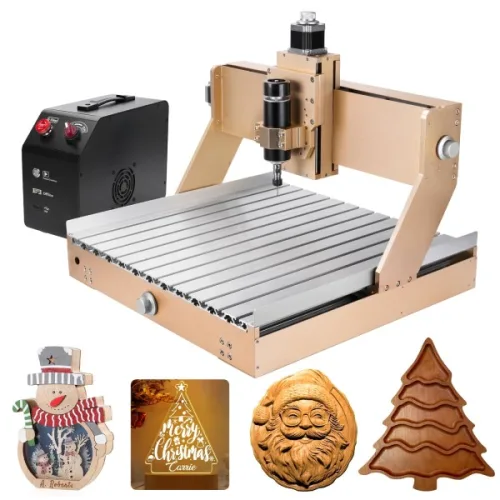 LUNYEE 4040 터보 CNC 루터, 선형 레일 3 축 타각기, 목재 아크릴 알루미늄에 적합, 500W