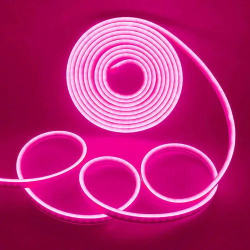 LED 네온 아트플렉스 DIY 줄조명 DC12V 5M 6x12mm 전원 어뎁터 포함, 1개, 12v 6mm 핑크