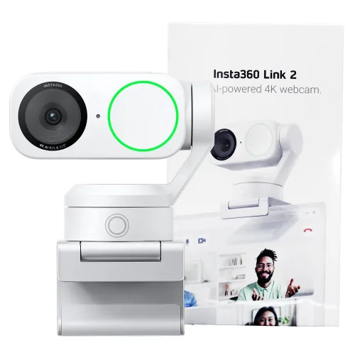 인스타360 Link 2 Pro / Link 2 / Link 2C AI 4K 웹캠, 화이트, Link 2 - Insta360