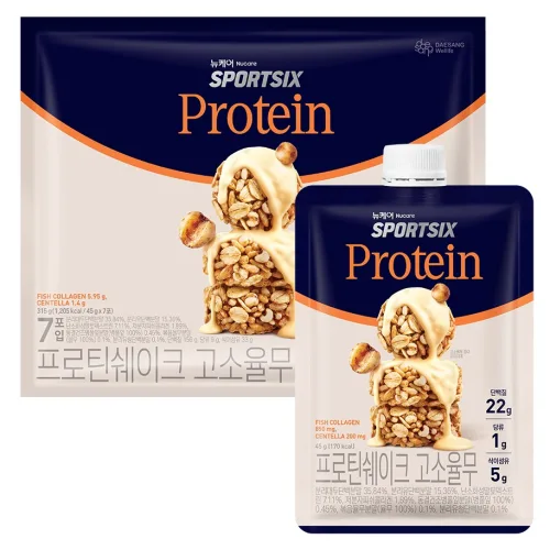 스포식스 뉴케어 프로틴쉐이크 고소율무 7p, 1개, 315g