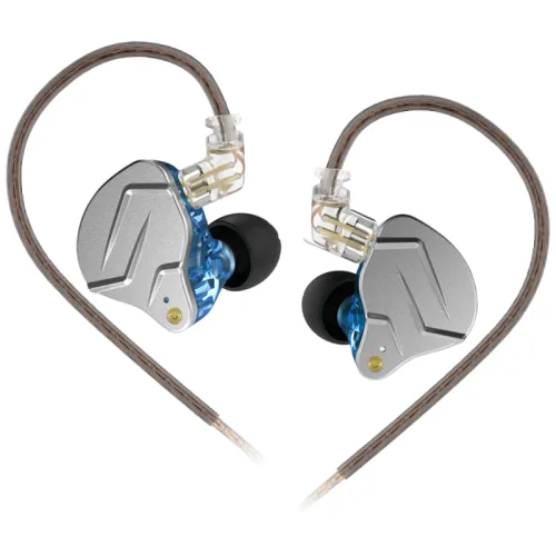 Keephifi KZ ZSN PRO 하이브리드 기술 전문가용 유선 인이어 이어폰 IEM, 블루