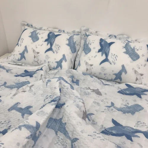 동행침장+ 상어 시어서커 여름차렵 이불 150X200 단품, 블루