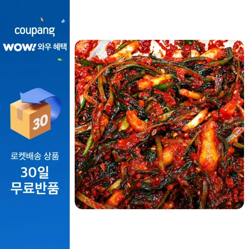[단독특가] 김치대가 수제양념 여수 고들빼기 김치, 1박스, 1kg
