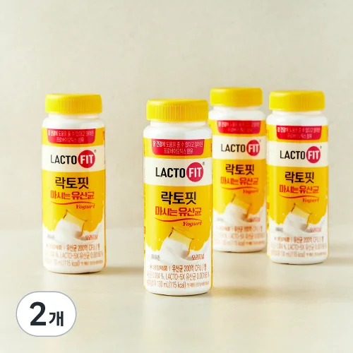 종근당건강 락토핏 마시는 유산균 오리지널, 130ml, 4개입, 2개