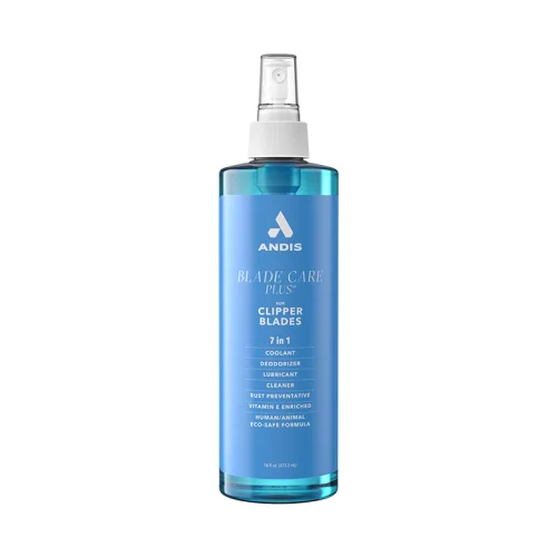 [당일발송/정식수입] 앤디스 블레이드 케어 플러스 스프레이 바틀 Blade Care Plus® Spray bottle 473ml 이발기 오일 바리깡 청소, 1개, 파란색