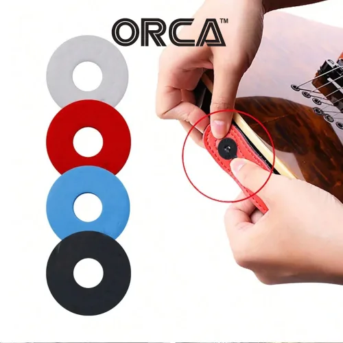 오르카 기타스트랩락 러버락 스트랩블럭 ORCA Strap Rubber Lock 2개1set, 1세트