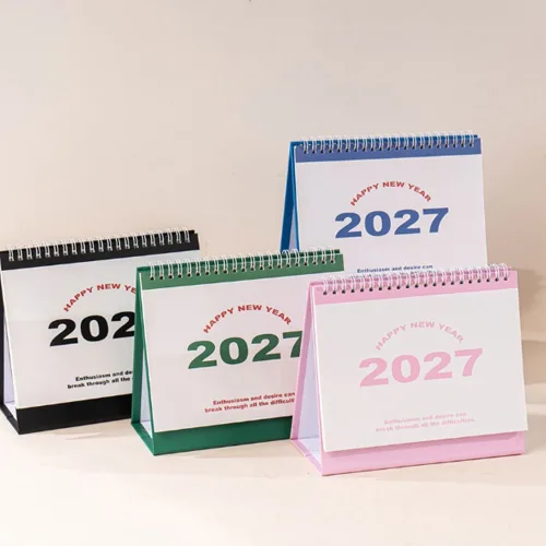 미래마켓 2027 탁상달력 데스크 캘린더, 2개, 블루