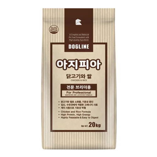대한사료 생후 12개월 이전 강아이 사료 아지피아 20kg 건식사료, 닭, 20kg, 1개