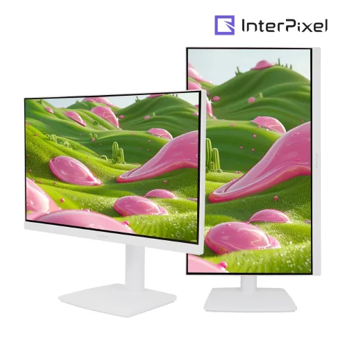인터픽셀 IP2728 FHD IPS 100Hz 화이트 사무용 피벗 컴퓨터 모니터 아이케어, IP2728(무결점), 69cm