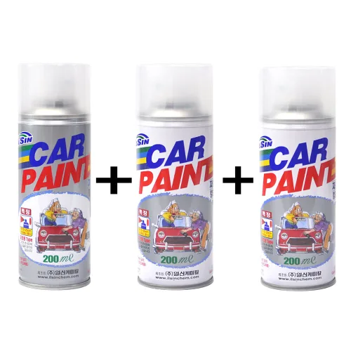 일신 현대 NY 하이퍼메탈릭 스프레이 + 투명스프레이 + 프라이머스프레이 200ml 3종