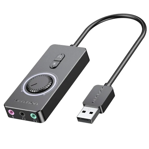 벤션 프리미엄 USB 외장형 사운드카드, CDRBD 0.5m, 1개