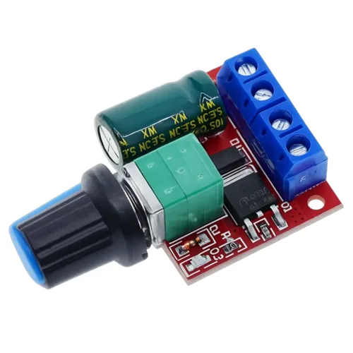 PWM DC 모터 속도조절기 5A 90W 노브형 DC 5~35V 전압조절 DIY 제어기, 1개