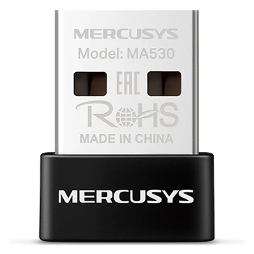 머큐시스 블루투스 5.4 나노 USB 어댑터, 블랙, 1개, MA530