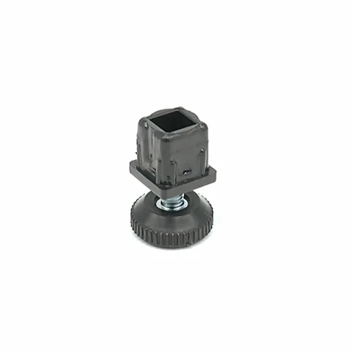 사각 파이프 조절발 PVC 높이조절발 10개, 조절발 사각 25x25