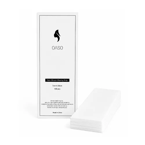 오아소 왁싱 부직포 무슬린천 100장 컷팅 7x20cm, 10개