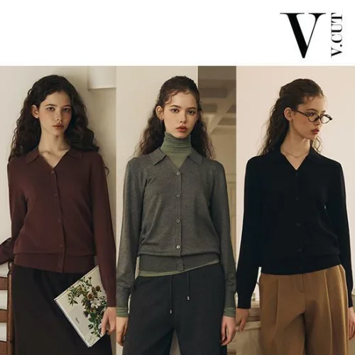 [인기 신상!] 브이컷 26FW 브이 카라 풀오버 3종
