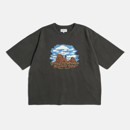 에스피오나지 espionage Monument Valley Heavyweight Tee Vintage Black