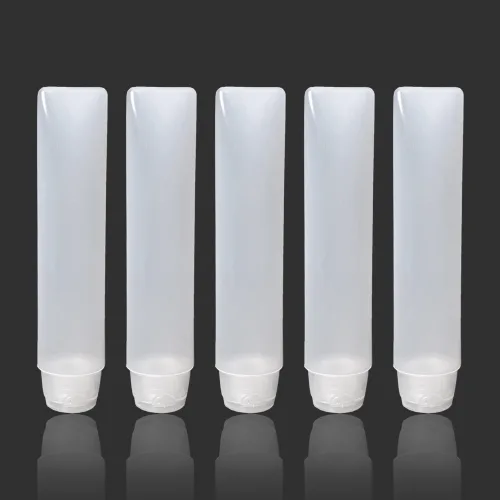 27리빙 여행용 소분 화장품 공병 말랑말랑 50ml, 불투명 화이트, 5개