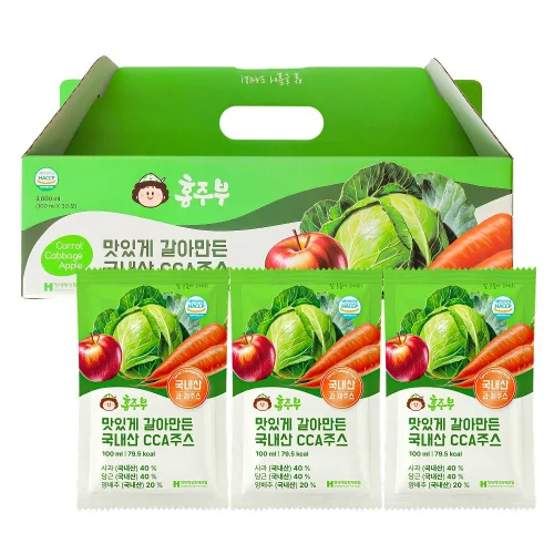 홍주부 국내산 갈아만든 CCA주스, 30개, 100ml