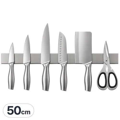 코코바움 스텐304 자석 칼걸이, 50cm, 1개, 실버