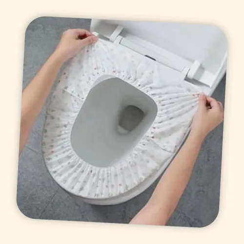 (수담스토어) 일회용 변기커버 부직포 방수변기시트 14 137cm 10개
