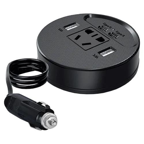 체리스팟 IN-01 차량용 인버터 150W 고속 충전 시가잭 멀티 충전 12V 24V 차량 충전기, 1개