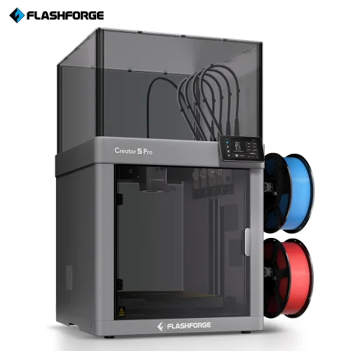 Flashforge Creator 5 시리즈 4툴헤드 3D프린터 멀티컬러 코어XY 600mm/s, 혼합색상, Creator 5 Pro  (챔버형)