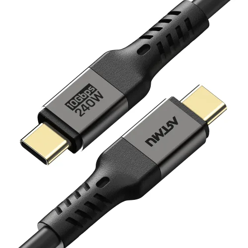 아트뮤 USB PD C타입 to C GEN2 240W 5A 고속충전 케이블 메탈블랙, 1개, 1m