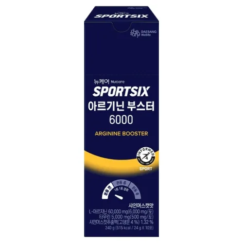 뉴케어스포식스 정품 아르기닌 부스터 6000 10p, 240g, 1개