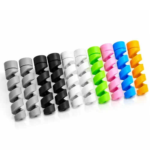 케이블 단선방지 보호스프링 충전기 보호캡 케이블 프로텍터 10PCS, 혼합 10PCS, 1세트